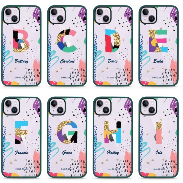 Artistic Monogram IV iPhone 13 Mini Impact Guard Bumper Case Fashion