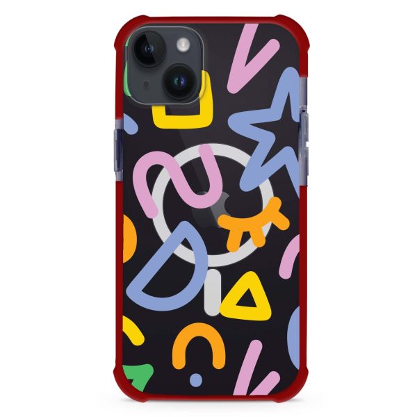 Artistic Monogram IV iPhone 13 MagSafe Compatible Ultra Shockproof Case Fashion