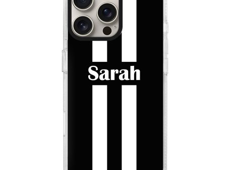 Black and white Stripes iPhone 14 Pro Ultra Clear Case Online