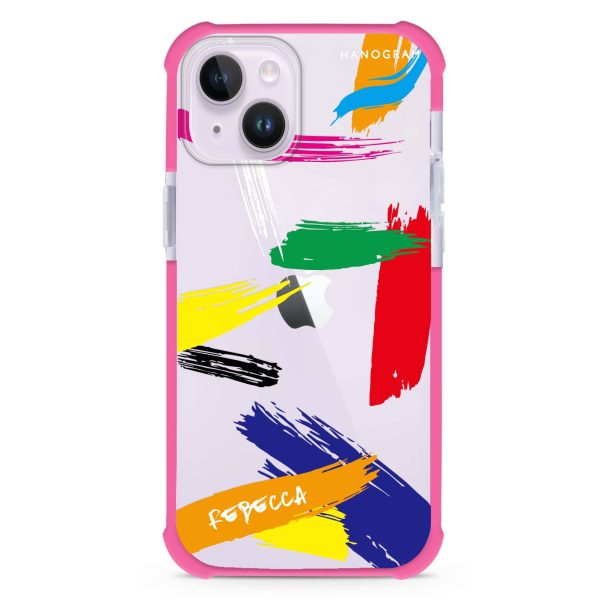 Brush Paint iPhone 14 Plus Ultra Shockproof Case Online Sale