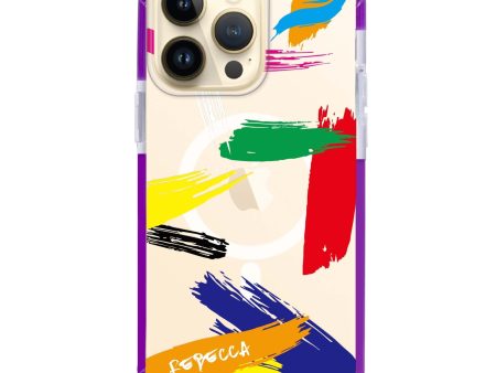 Brush Paint iPhone 13 Pro MagSafe Compatible Ultra Shockproof Case Online now