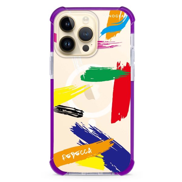 Brush Paint iPhone 13 Pro MagSafe Compatible Ultra Shockproof Case Online now