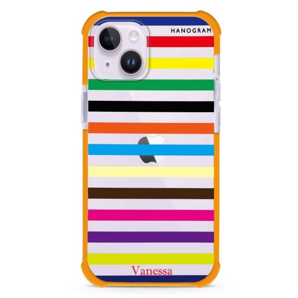 colorful stripe iPhone 12 Mini Ultra Shockproof Case For Discount