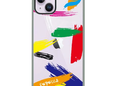 Brush Paint iPhone 13 Mini Impact Guard Bumper Case For Cheap