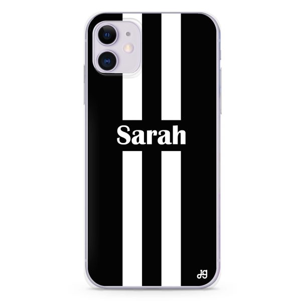 Black and white Stripes iPhone 11 Ultra Clear Case Sale