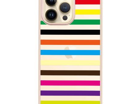 colorful stripe iPhone 14 Pro Max Impact Guard Bumper Case Online Hot Sale