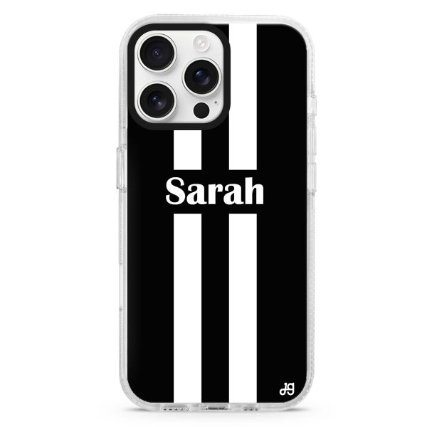 Black and white Stripes iPhone Ultra Clear Case Supply