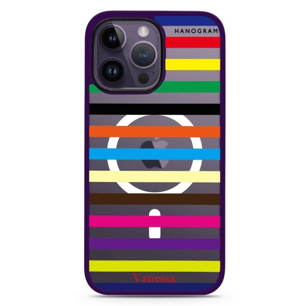 colorful stripe iPhone 14 Pro Max MagSafe Compatible Impact Guard Bumper Case Supply