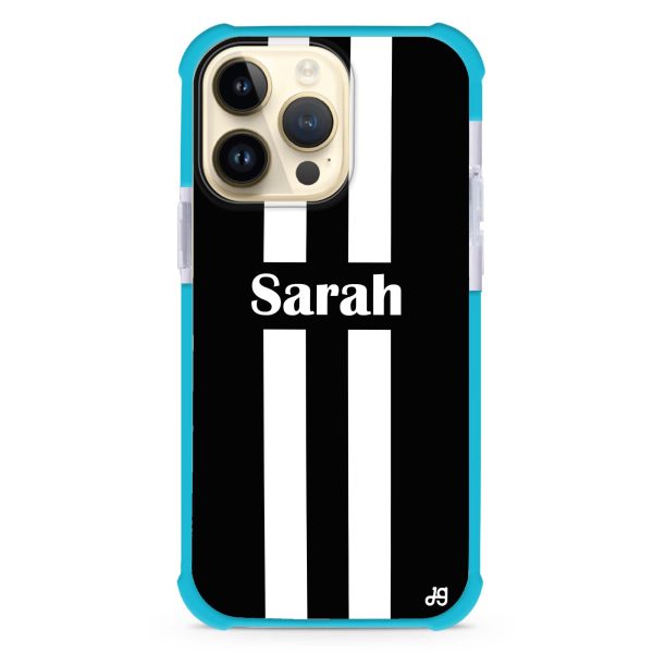 Black and white Stripes iPhone 13 Pro Ultra Shockproof Case Online