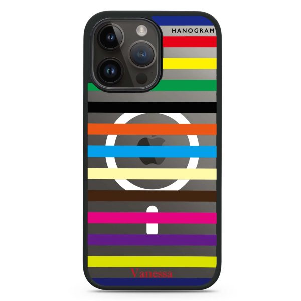 colorful stripe iPhone 14 Pro Max MagSafe Compatible Impact Guard Bumper Case Supply