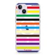 colorful stripe iPhone 13 MagSafe Compatible Ultra Clear Case For Cheap