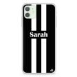 Black and white Stripes iPhone 12 Ultra Clear Case on Sale