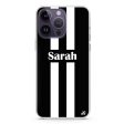 Black and white Stripes iPhone 13 Pro Ultra Clear Case on Sale