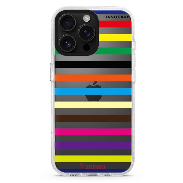 colorful stripe iPhone Ultra Clear Case Online Sale