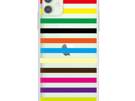 colorful stripe iPhone 12 Ultra Clear Case Supply