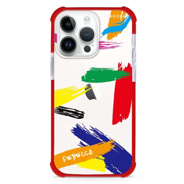 Brush Paint iPhone 13 Pro Max Ultra Shockproof Case Cheap