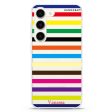 colorful stripe Samsung Galaxy Ultra Clear Case Online Hot Sale