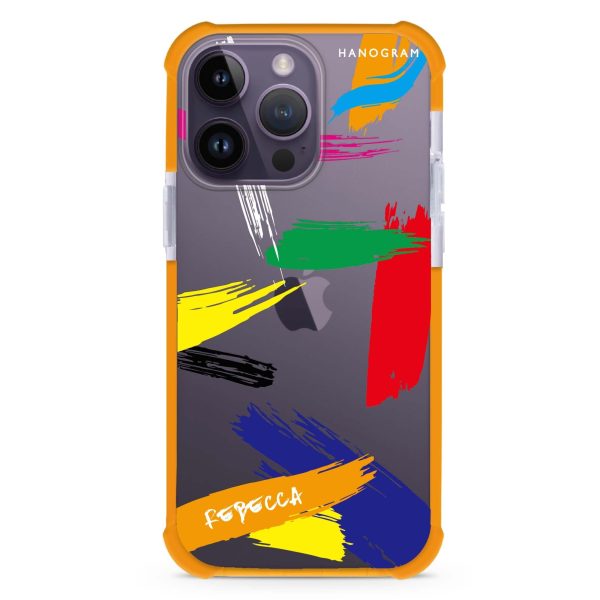 Brush Paint iPhone 13 Pro Max Ultra Shockproof Case Cheap