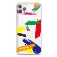 Brush Paint iPhone 12 Pro Ultra Clear Case Hot on Sale