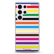 colorful stripe Samsung Galaxy Ultra Clear Case Cheap