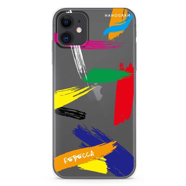 Brush Paint iPhone 11 Ultra Clear Case Online now