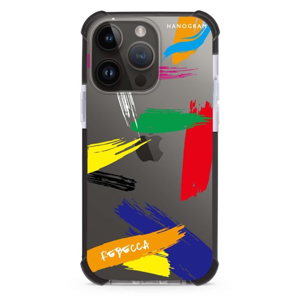 Brush Paint iPhone 13 Pro Max Ultra Shockproof Case Cheap