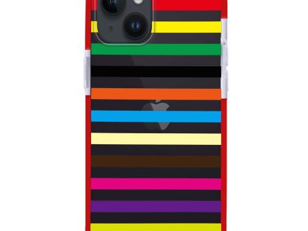 colorful stripe iPhone 12 Ultra Shockproof Case Online