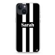 Black and white Stripes iPhone 14 Plus MagSafe Compatible Ultra Clear Case Sale