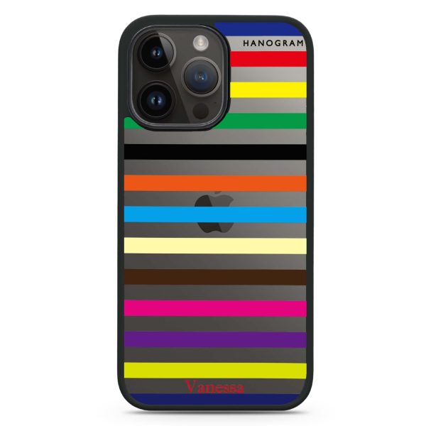 colorful stripe iPhone 13 Pro Impact Guard Bumper Case Online now