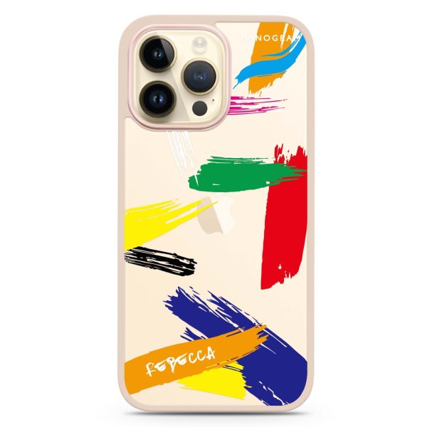 Brush Paint iphone 13 pro max Impact Guard Bumper Case Online Sale