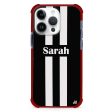 Black and white Stripes iPhone 12 Pro Ultra Shockproof Case Supply