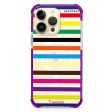 colorful stripe iPhone 13 Pro Max MagSafe Compatible Ultra Shockproof Case For Sale