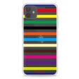 colorful stripe iPhone 12 Ultra Clear Case Supply