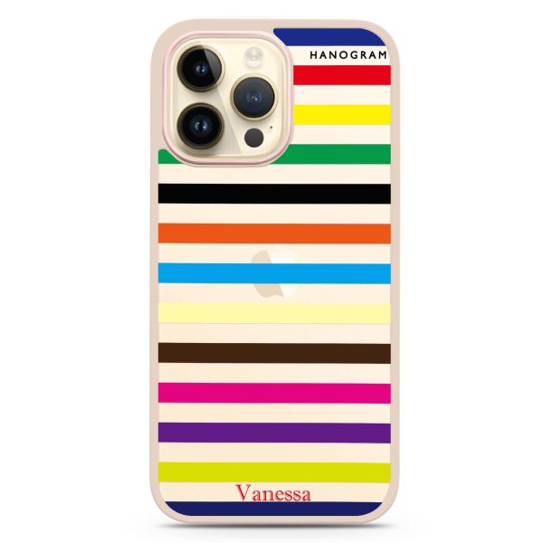 colorful stripe iPhone 15 Pro Max Impact Guard Bumper Case For Discount