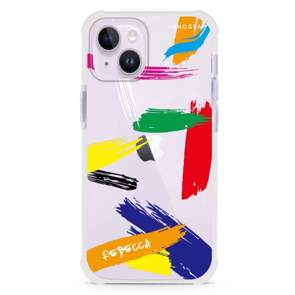 Brush Paint iPhone 14 Plus Ultra Shockproof Case Online Sale