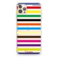 colorful stripe iPhone 12 Pro Max Ultra Clear Case Online Hot Sale