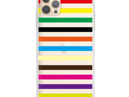 colorful stripe iPhone 12 Pro Max Ultra Clear Case Online Hot Sale