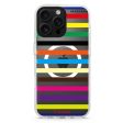 colorful stripe iPhone 14 Pro Max MagSafe Compatible Ultra Clear Case Online now