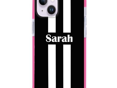 Black and white Stripes iPhone 13 Mini Ultra Shockproof Case Supply