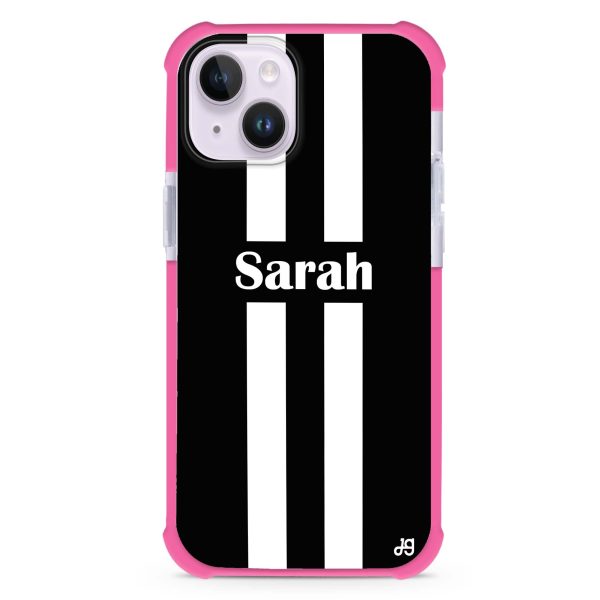 Black and white Stripes iPhone 13 Mini Ultra Shockproof Case Supply