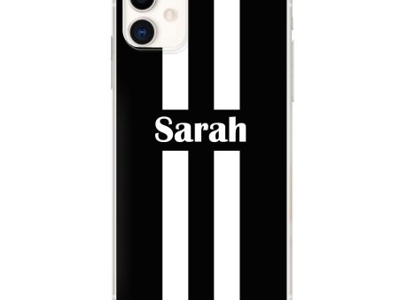 Black and white Stripes iPhone 11 Ultra Clear Case Sale