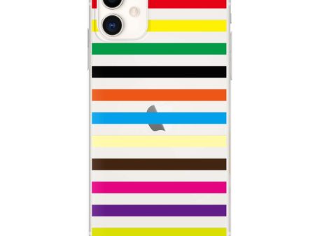 colorful stripe iPhone 11 Ultra Clear Case For Sale