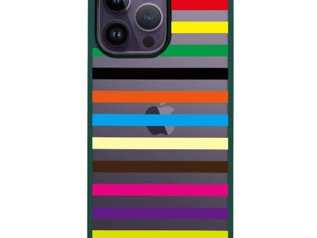 colorful stripe iPhone 14 Pro Impact Guard Bumper Case Online