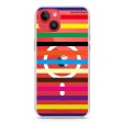 colorful stripe iPhone 14 Plus MagSafe Compatible Ultra Clear Case Online Sale