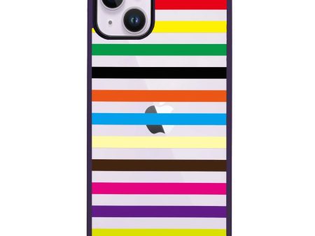 colorful stripe iPhone 13 Impact Guard Bumper Case Supply