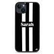 Black and white Stripes iPhone 13 Impact Guard Bumper Case Online now