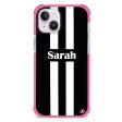 Black and white Stripes iPhone 13 Ultra Shockproof Case For Cheap