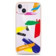 Brush Paint iPhone 14 Plus Impact Guard Bumper Case Fashion