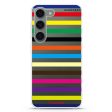 colorful stripe Samsung Galaxy Ultra Clear Case Online Hot Sale