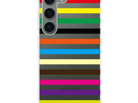 colorful stripe Samsung Galaxy Ultra Clear Case Online Hot Sale